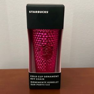 Starbucks cold cup sangria bling holiday ornament keychain